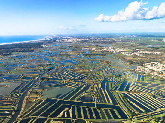 vue sur marais salant près camping Vendée